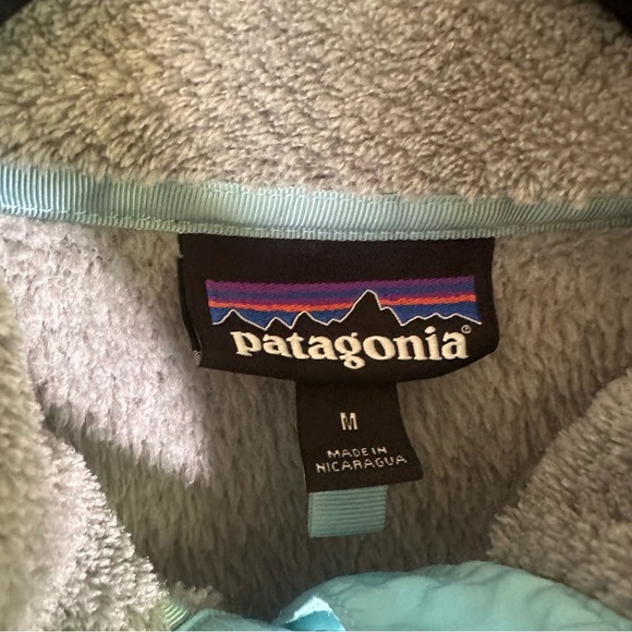 Patagonia Re-Tool Snap-T Better Fleece Pullover Sweater Grey Blue Size Medium - Picture 4 of 9